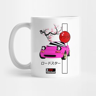 JDM Miata Pink Red Sun Edition Mug